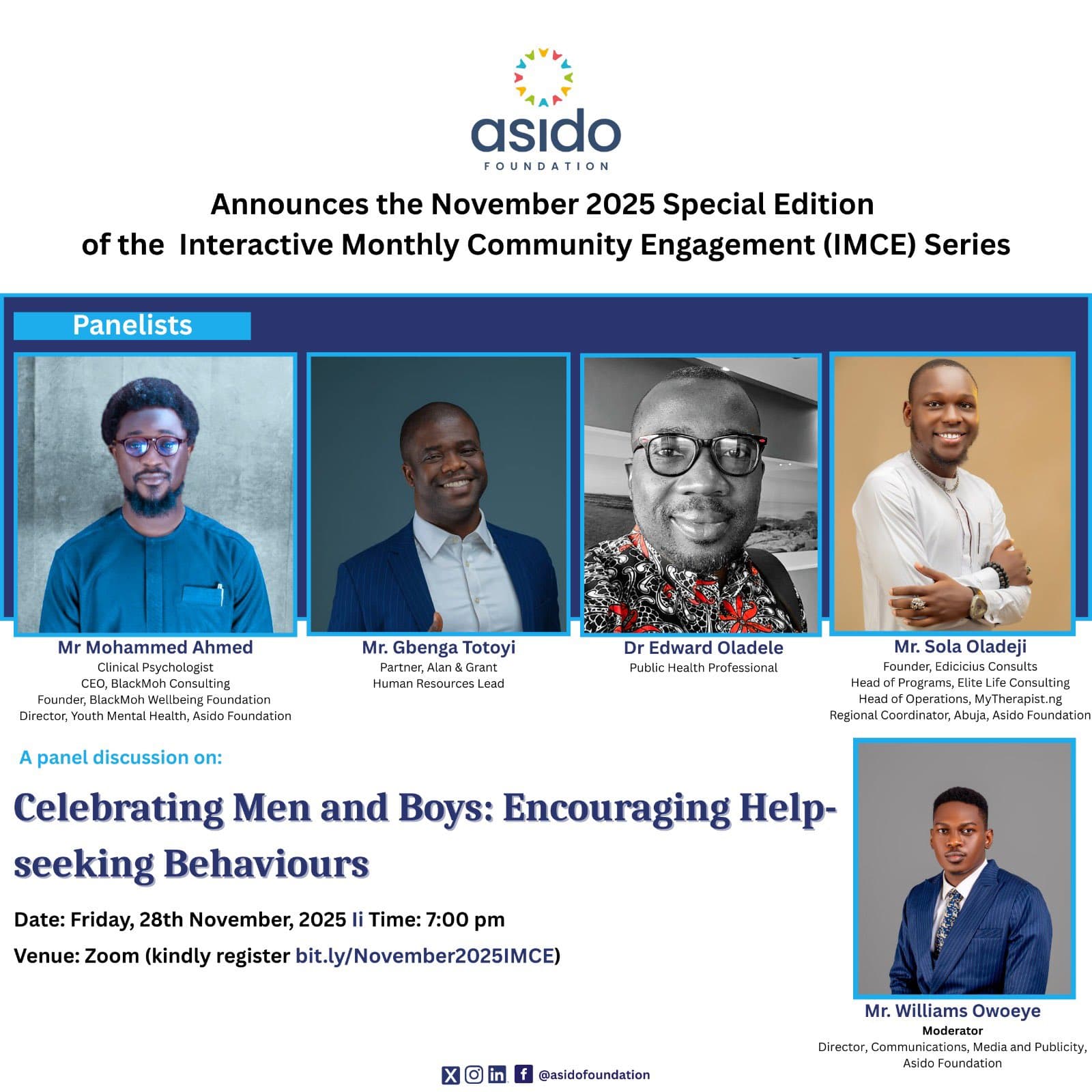 Celebrating Men and Boys: Encouraging Help-Seeking Behaviours