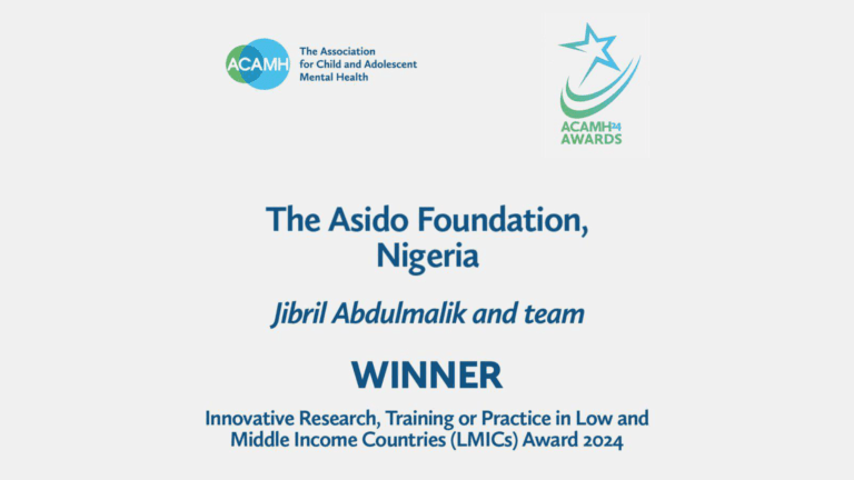 ACAMH LMICs Innovation Award