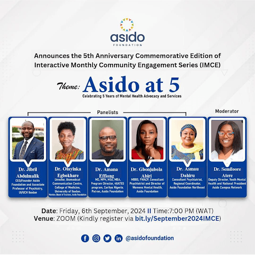Asido at 5: Celebrating 5 Years of Mental Health Advocacy and Services