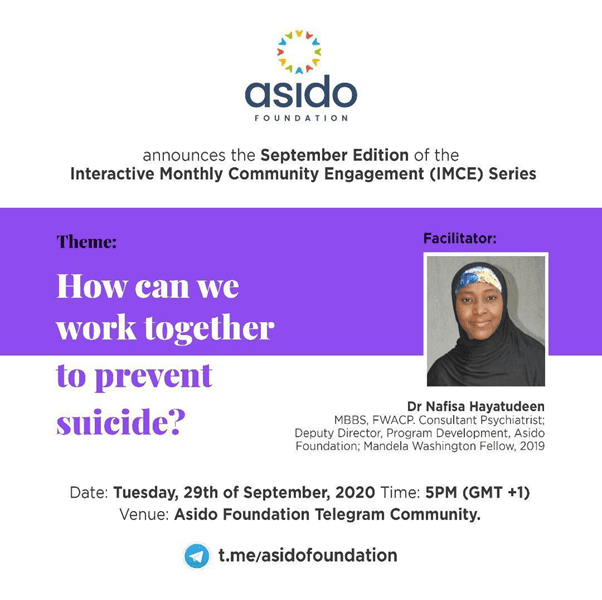 How can we work together to prevent suicide?