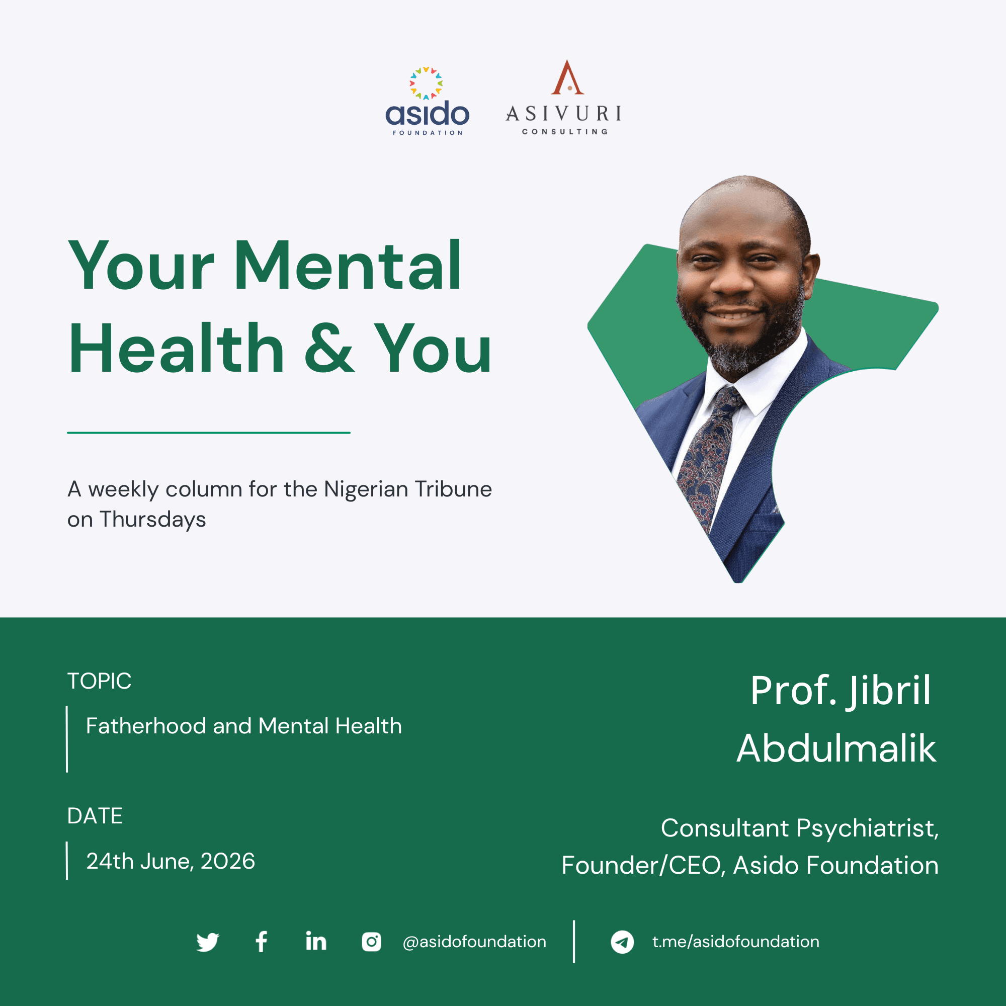 Fatherhood and Mental Health